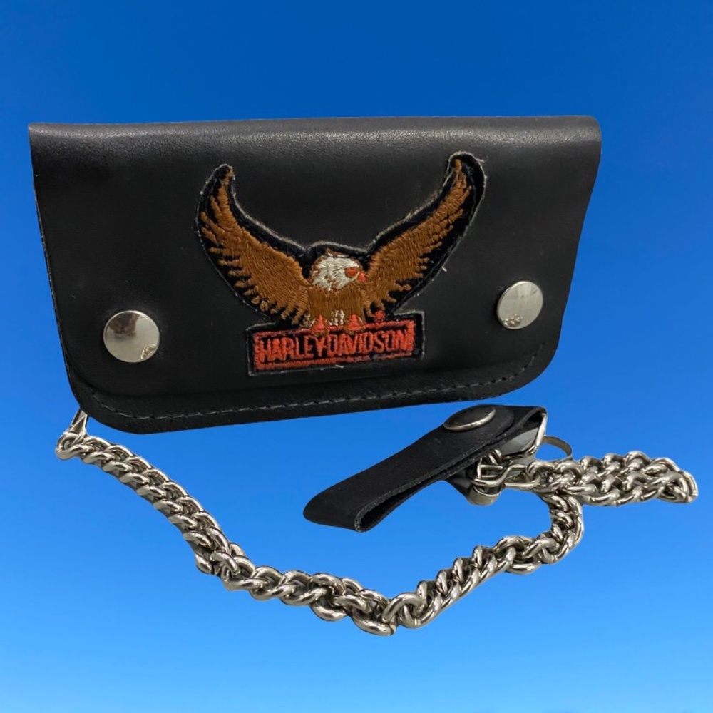Harley Davidson Leather Chain Wallet